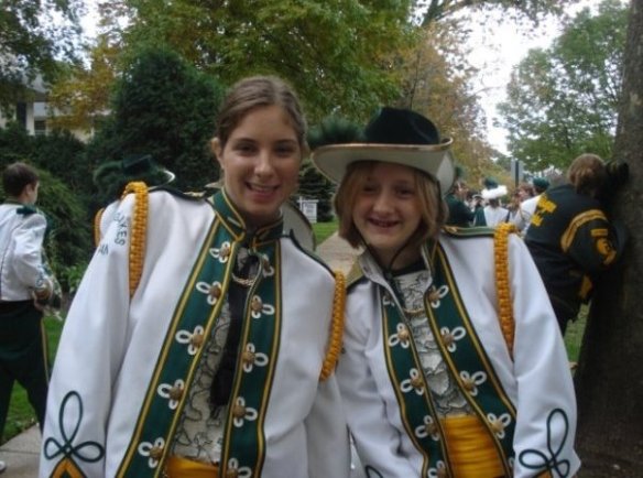 Actual picture of high school me in an actual marching band uniform.  I look like such a baby.  I wish I could go back in time and warn myself not to take Intro to Statistics.